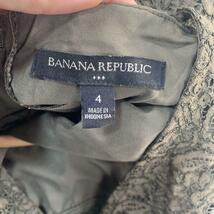 BANANA REPUBLIC バナナ リパブリック バナリバ レディース ひざ丈ワンピース カーキ 総レース サイズ4_画像9