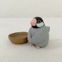 文鳥 「まちぼうけ鳥」フィギュア★高さ約3.5cm〈C4_画像1