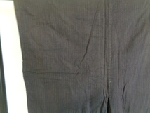 A467-80 アンティーク 男性用 着物 木綿 袷 縞織文 着丈128センチ 裄64センチ_画像2