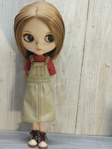 帆布ジャンパースカート１８　ネオブライス　リカちゃん　オビツ　ピュアニーモ　ハンドメイド　アウトフィット　Blythe outfit 