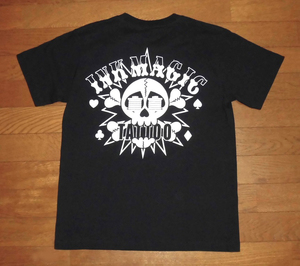 INK MAGIC TATTOO OKAYAMA インクマジック タトゥー 岡山 Tシャツ 半袖 コットン カットソー BLK S 使用僅 ほぼ未使用 美品2/刺青入墨