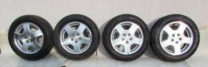 [No1174] SUBARU 純正15インチ アルミホイール スタットレスタイヤ195/60 R15付 中古品