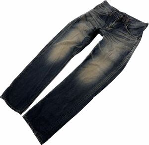 EDWIN * EX405 надежно длина ..*.. индиго Denim брюки джинсы W30 American Casual Street Biker б/у одежда MIX Edwin #Ja6184