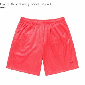 Supreme Small Box Baggy Mesh Short "Coral"