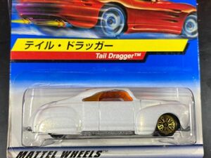 ホットウィール HOTWHEELS TAIL DRAGGER テイル ドラッガー JAPAN CARD 白