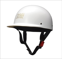 ハーフヘルメット　 CROSS CR-680　ホワイト　フリー(57～60cm未満)サイズ　CROSS CR-680 WH リード工業 5E_画像1