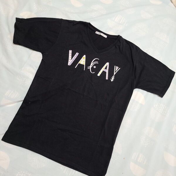 ikka メンズ 半袖Tシャツ 黒