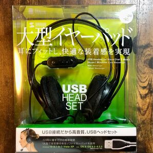 サンワサプライ USBヘッドセット MM-HSUSB17BK