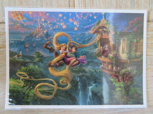 Art hand Auction Importar Disney Disney Thomas Kinkade Rapunzel en la postal de la torre ②, antiguo, recopilación, Disney, otros