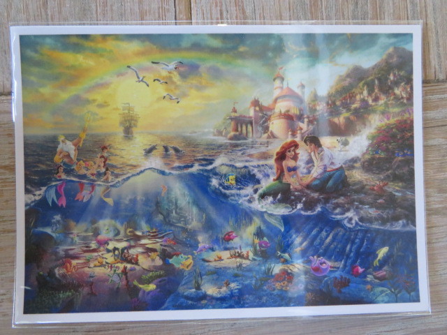 Импортированная открытка Disney Thomas Kinkade Little Mermaid [Русалочка], античный, коллекция, Дисней, другие