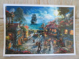 Art hand Auction Carte postale Disney Thomas Kinkade Pirates des Caraïbes importée, antique, collection, Disney, autres