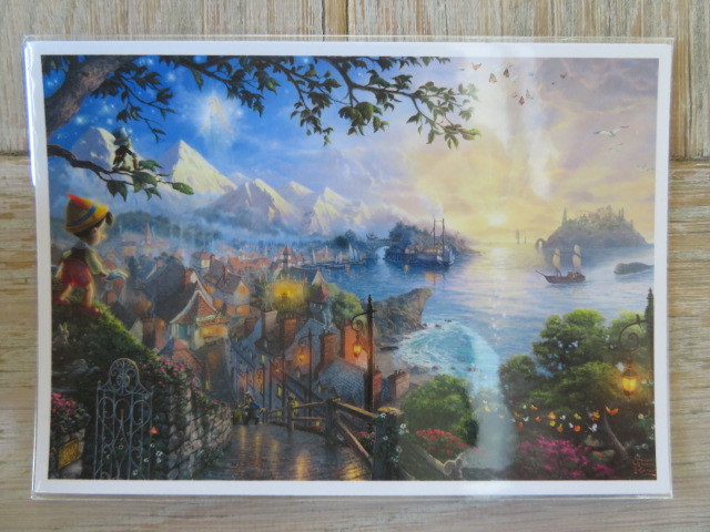 Importar Disney Disney Thomas Kinkade Pinocho [PINOCHO] Postal, antiguo, recopilación, Disney, otros