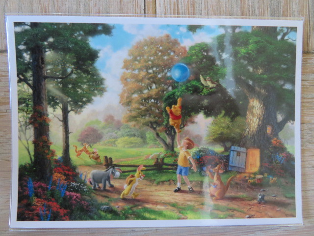 Importieren Sie die Disney Disney Thomas Kinkade Winnie Puuh-Postkarte, Antiquität, Sammlung, Disney, Andere
