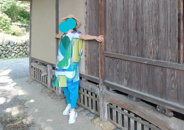 セットワンピースとパンツ2点フリーサイズplease 素材爽やかステキ