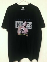 ice cube Tシャツ ヒップホップ ラッパー 90s hiphop rap n.w.a コンプトン ロサンゼルス LA ローライダー アイス・キューブ black 黒色_画像2