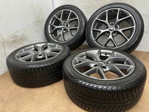 送料無料！美品！BBS GERMANY SR SR005 KBA49538 17インチ 7.5J +45 PCD112 ミシュラン 225/45R17 ベンツ Cクラス W204 アウディ A3 A4 4本