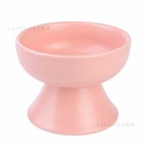 【ピンク1点】陶器製フードボウル 猫犬 ペット用食器 おやつ 餌入れ 水 餌皿 ももいろ_画像2