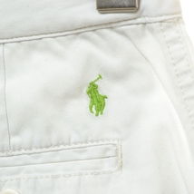 〇413360 POLO RALPH LAUREN ポロ ラルフローレン ○ハーフパンツ サイズ150 コットン キッズ 子ども ジュニア 男の子 ホワイト_画像7