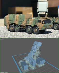 1/144レジンキット 陸上自衛隊　03式地対空誘導弾　信号処理装置