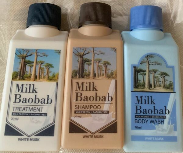 Milk Baobab ミルクバオバブ　ホワイトムスク　シャンプー　トリートメント　ボディウォッシュ　BTS ジョングク愛用