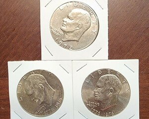 1776-1976年 アイゼンハワー 1ドル 銀貨 硬貨 建国200年 記念 アメリカ 米国 1972年 デンバー 保管品