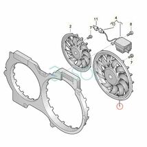 アウディ A6 C7(4G2 4G5 4GC 4GD 4GH 4GJ) A7(4GA 4GF) ラジエーター電動ファンモーター 8K0959455G 8K0959455K 8K0959455T 出荷締切18時_画像5