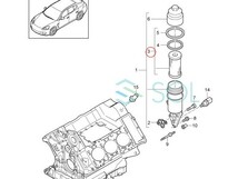 ポルシェ パナメーラ(970) 3.0 カイエン(958) 3.0 エンジンオイルフィルター オイルエレメント 95810722200 95810722201 出荷締切18時_画像3