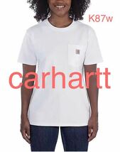 carhartt WOMENS WORKWEAR S/S POCKET T-SHIRT white カーハート レディース ポケットTシャツ_画像1