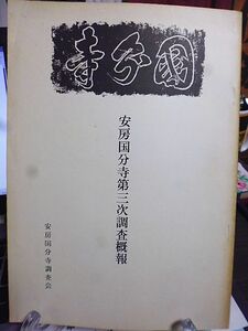 安房国分寺第三次調査概報　昭和54年　安房国分寺調査会　