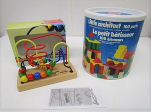 [即日発送]中古品 BorneLund Joy Toy Looping 知育玩具 steck baumeister 100tile つみき 2点セット 331