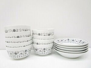 [即日発送]Noritake ノリタケ Silver Queen シルバークイーン ボウル 小鉢/9個 小皿/5枚 NIPPON TOKI KAISHA 日本陶器 ヴィンテージ 331