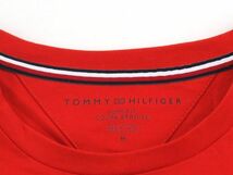 新品 Tommy Hilfiger トミーフィルフィガー ストレッチ ワンポイントTシャツ 009 オレンジ / USサイズ S_画像5