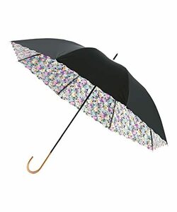 [estaa エスタ] MOONBAT(ムーンバット) 一級遮光 遮熱 UV遮蔽日傘【軽量】 50? レディース ウラプリント 長傘