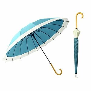 Dlin 日傘 長傘 レディース 雨傘 傘 ジャンプ傘 16本骨 日傘兼用雨傘 撥水布地 台風対応 自動開 遮光 梅雨対応 風に強い 軽量 丈夫