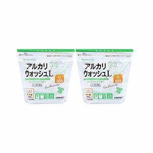 地の塩社 アルカリウォッシュLランドリーパウダー (洗濯用洗浄剤) 香料タイプ 600g×2袋セット