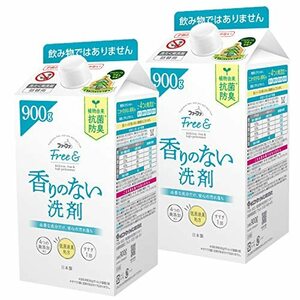 【まとめ買い】 ファーファ フリー&超コン 液体洗剤 無香 詰替 900g×2個