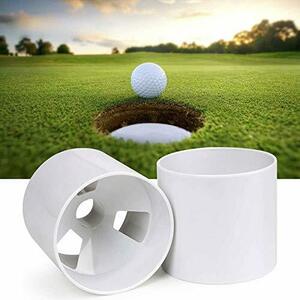 【 Golf4You 】パッティンググリーン練習用ゴルフホールカップ、| 2ユニット | USGA規制に準拠、強い白いABSプラスチック|