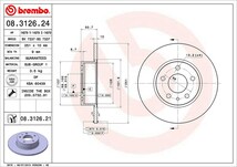 brembo ブレンボ ブレーキローター リア用 アルファロメオ アルファ156 932A1 H10～H13.12 2.5 V6 24V(TI含む)_画像3