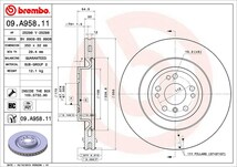 brembo ブレンボ ブレーキローター 1台分セット メルセデスベンツ GLクラス (X166) 166824 H27.1～H28.4 GL350 ブルーテック 4マチック_画像3