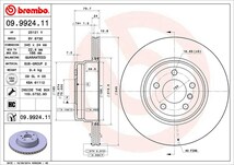 brembo ブレンボ ブレーキローター リア用 BMW X6 (E72) FH44 H22.7～H26.8 アクティブハイブリッドX6_画像3