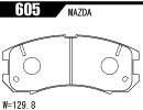 ACRE アクレ ブレーキパッド レーシングプロ フロント用 カペラワゴン GVER S63.1～H9.11 4WD FX/FX-CR 2.0L 300001～_画像2