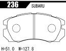 ACRE アクレ ブレーキパッド ZZC フロント用 レガシィツーリングワゴン BG5 H5.10～H8.6 ターボ 4WD GT 2.0L_画像2