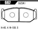 ACRE アクレ ブレーキパッド ZZC フロント用 スイフト ZC31S H17.9～H22.9 FF スポーツ 1.6L_画像2