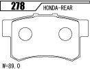 ACRE アクレ ブレーキパッド ライトスポーツ リア用 ステップワゴン RF1 RF2 H8.4～H13.4 2.0L_画像2