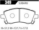 ACRE アクレ ブレーキパッド リアルレーシング フロント用 インプレッサ GC8-D2DD H8.9～H9.8 4WD WRX 2.0L_画像2