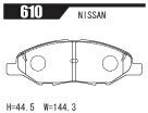 ACRE アクレ ブレーキパッド フォーミュラ800C フロント用 ブルーバードシルフィ G11 NG11 H17.12～H24.12 1.5L_画像2