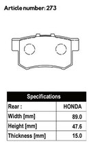 ACRE アクレ ブレーキパッド フォーミュラ700C 前後セット フィットハイブリッド GP4 H22.10～H25.9 FF RS 1.5L_画像3