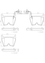 brembo ブレンボ セラミックブレーキパッド フロント用 アウディ RS5カブリオレ 8FCFSF H25.10～ クワトロ 4.2L_画像2