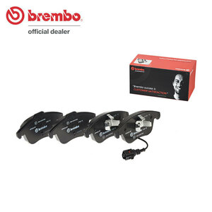 brembo ブレンボ ブラックブレーキパッド フロント用 アウディ Q3 8UCZD H27.5～ 1.4 TFSI