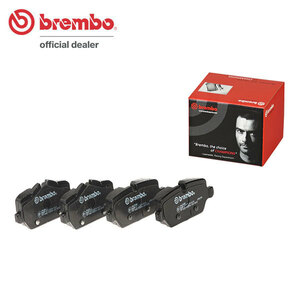 brembo ブレンボ ブラックブレーキパッド リア用 ミニ (R60) ZA16 ZB16 XD16 H23.1～ ワン/クーパー/クーパー オール4 クロスオーバー